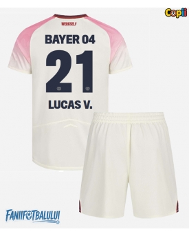 Bayer Leverkusen Lucas Vazquez #21 Echipament de Fotbal Replică 2025-26 Copii Deplasare (+ Șorturi)